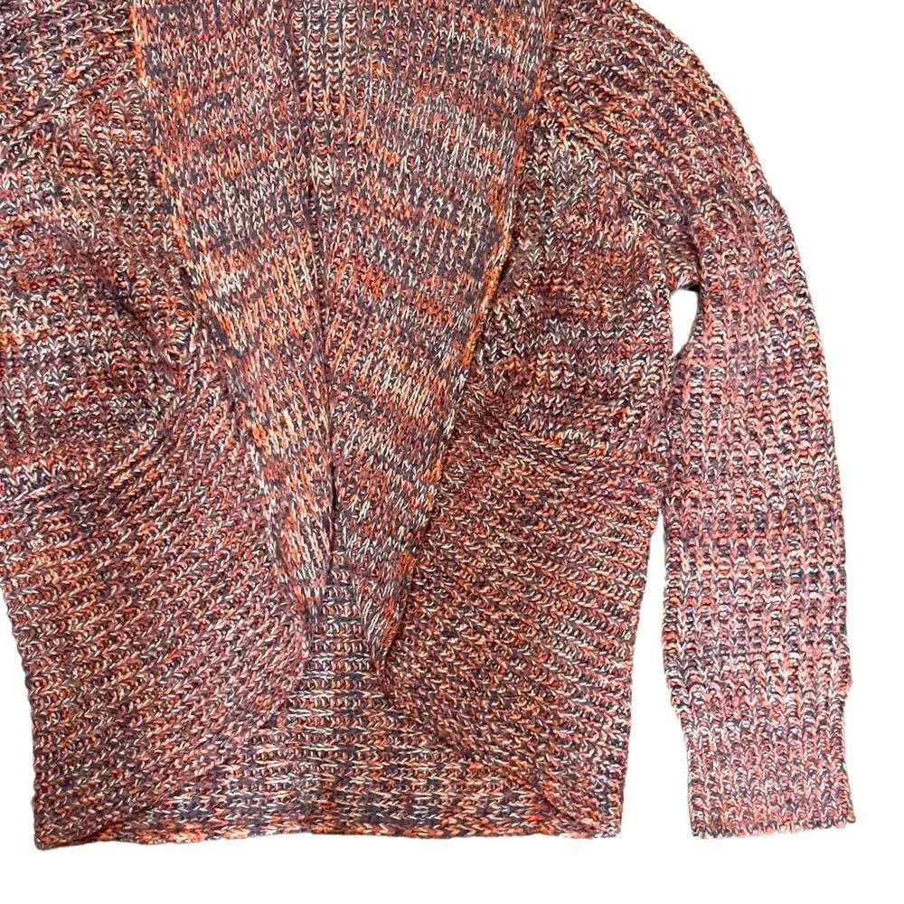Creazioni Effici Knitted Rounded Front Hem Open Cardigan XLARGE